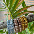 "PULSERA DOBLE TRENZA" pan de oro - Pippa Gold