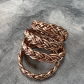 "PULSERA DOBLE TRENZA" pan de oro - Pippa Gold