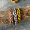 "PULSERA TRENZADA" pan de oro - Pippa Gold