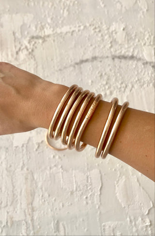PACK 7 Pulseras de pan de oro