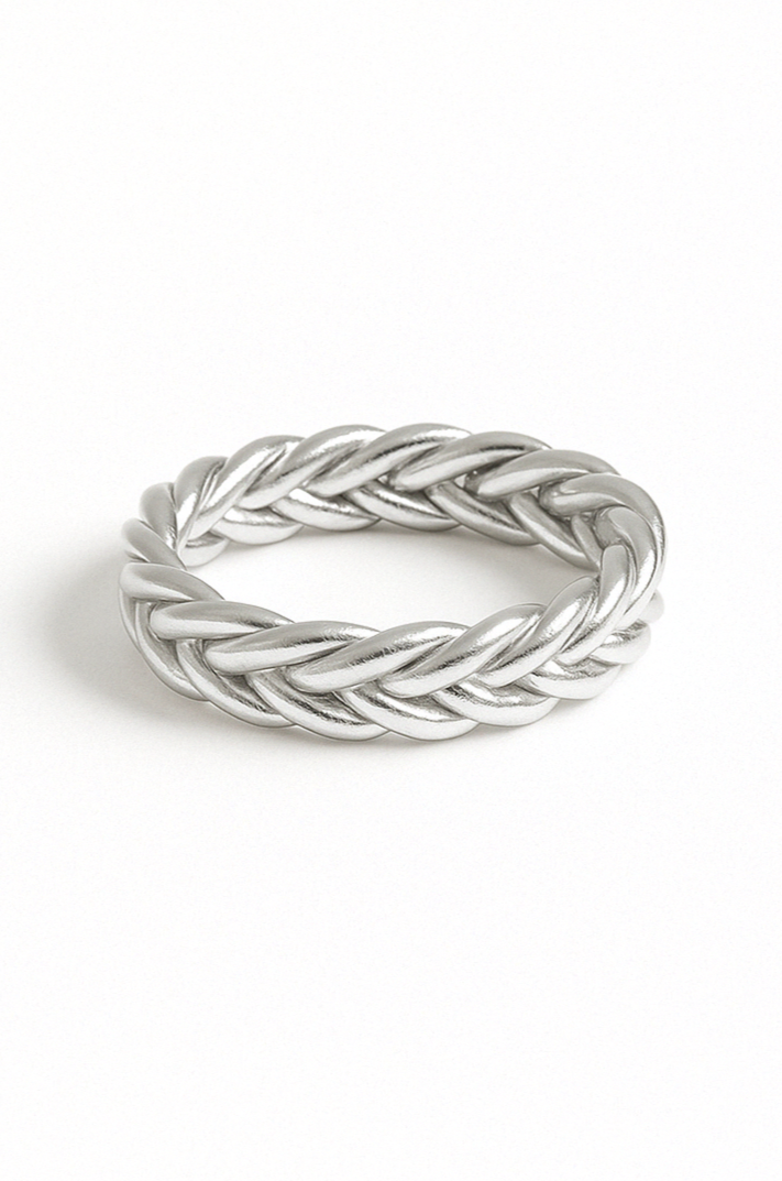 "PULSERA TRENZADA" silver