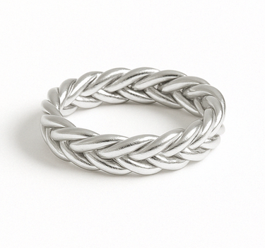 "PULSERA TRENZADA" silver