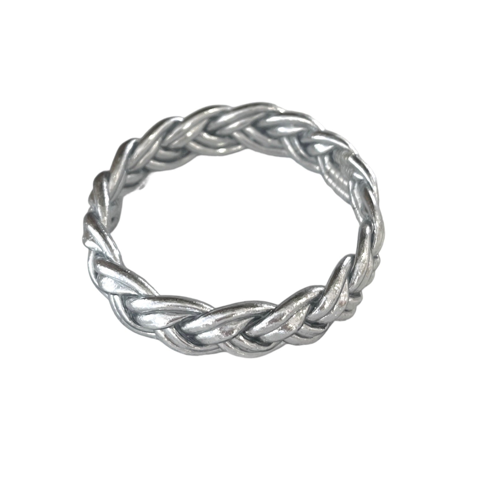 "PULSERA DOBLE TRENZA" Silver