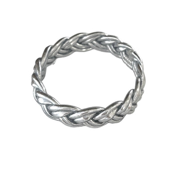 "PULSERA DOBLE TRENZA" Silver