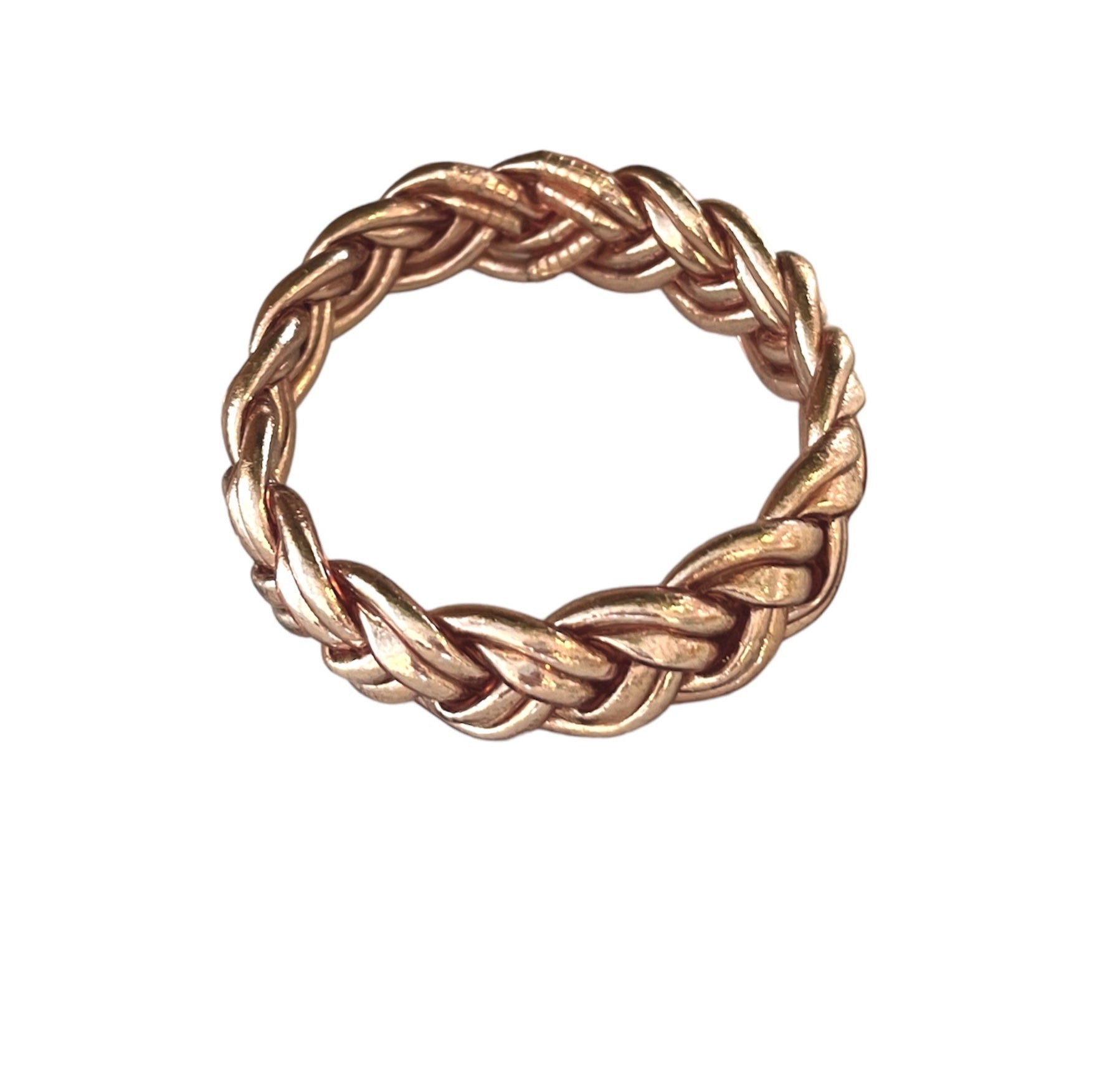 "PULSERA DOBLE TRENZA" Rose Gold