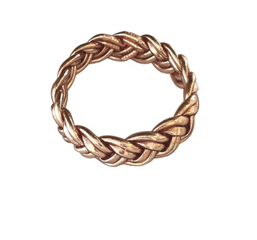 "PULSERA DOBLE TRENZA" Rose Gold