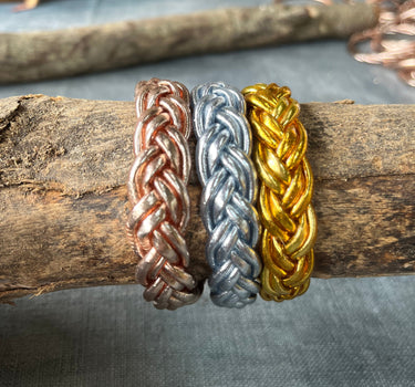 "PULSERA DOBLE TRENZA" Silver