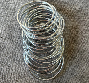 PACK 10 "PULSERAS FINA" SILVER