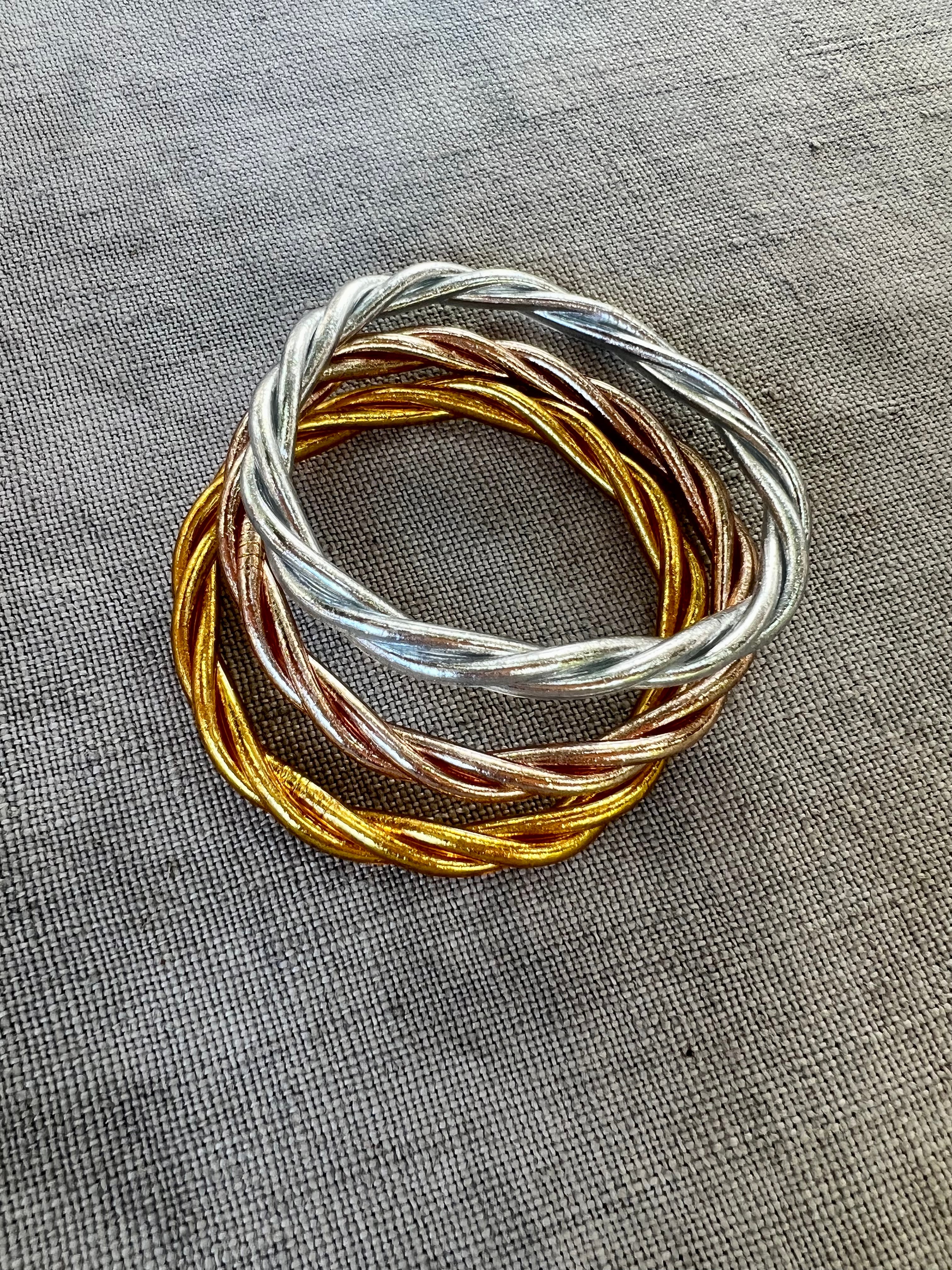 "PULSERA TWIST" pan de oro