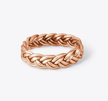 "PULSERA DOBLE TRENZA" Rose Gold