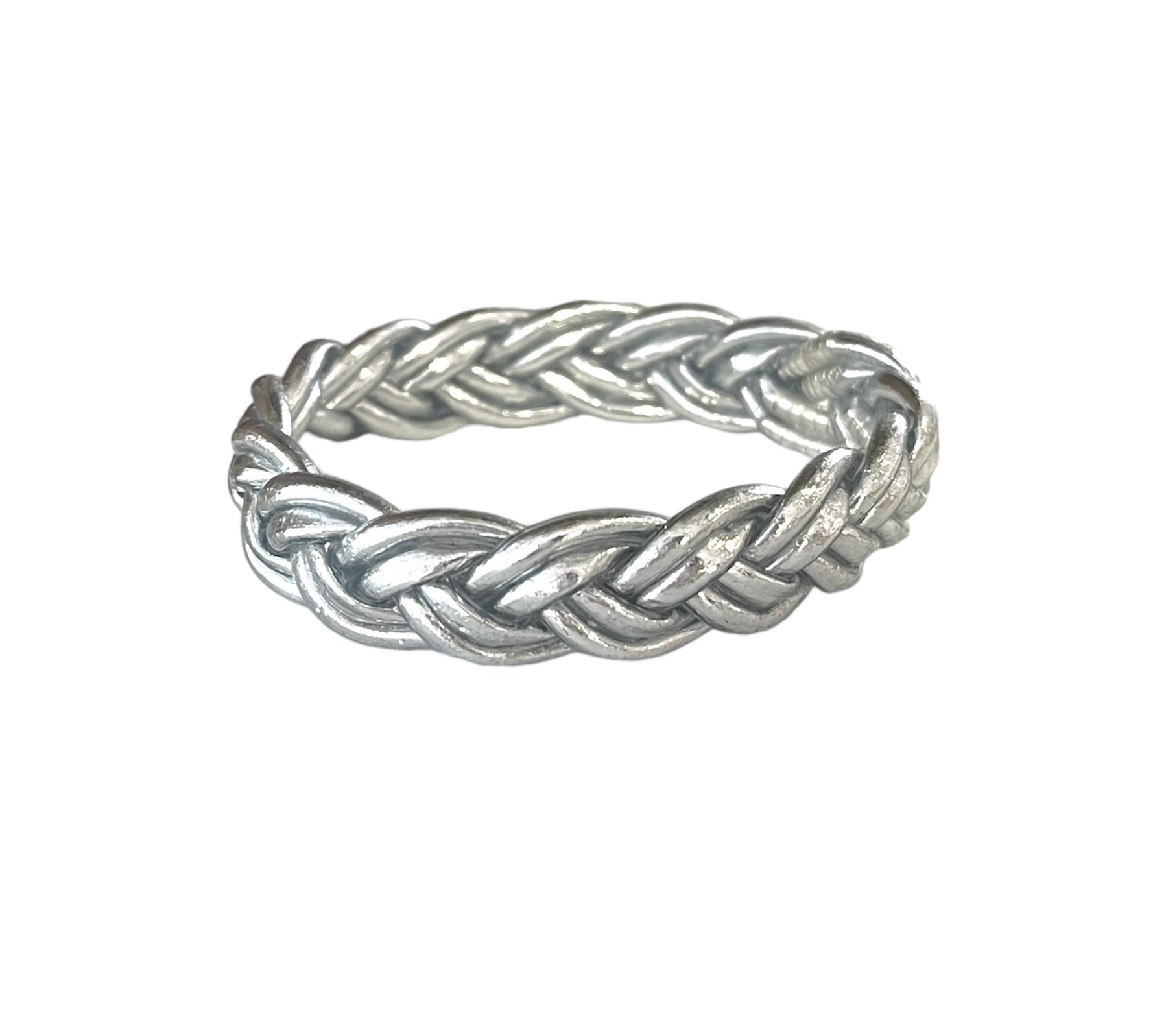 "PULSERA DOBLE TRENZA" Silver