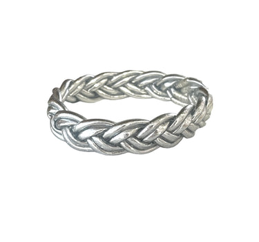"PULSERA DOBLE TRENZA" Silver