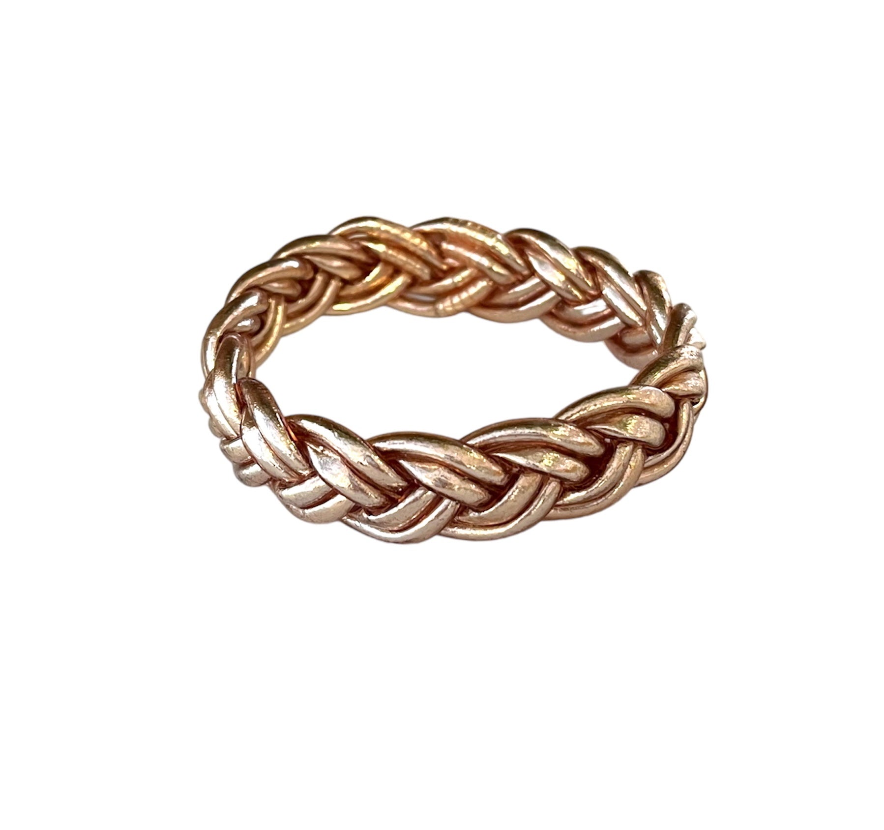 "PULSERA DOBLE TRENZA" Rose Gold