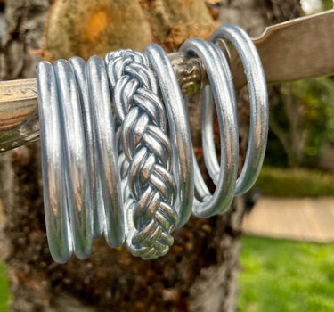 "PULSERA DOBLE TRENZA" pan de oro - Pippa Gold