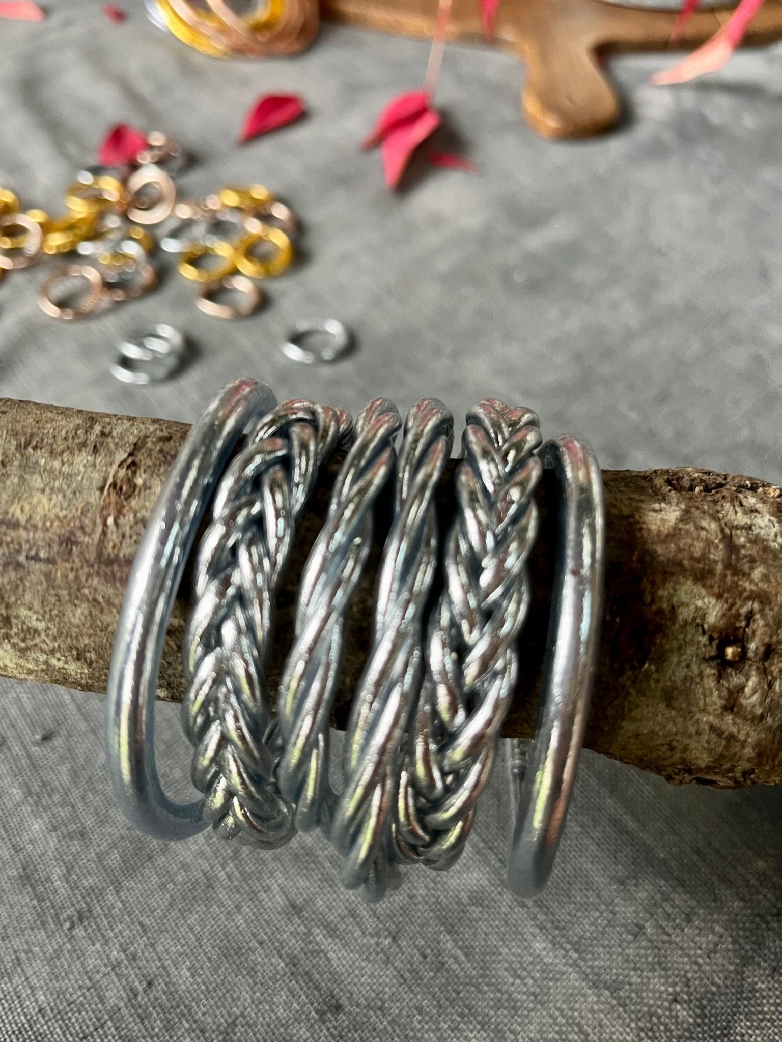 "PULSERA TRENZADA" pan de oro - Pippa Gold