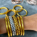 "PULSERA TRENZADA" pan de oro - Pippa Gold