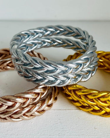 "PULSERA TRENZADA" pan de oro - Pippa Gold