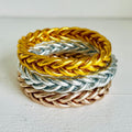 "PULSERA TRENZADA" pan de oro - Pippa Gold