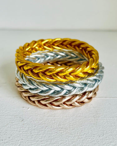 "PULSERA TRENZADA" pan de oro - Pippa Gold