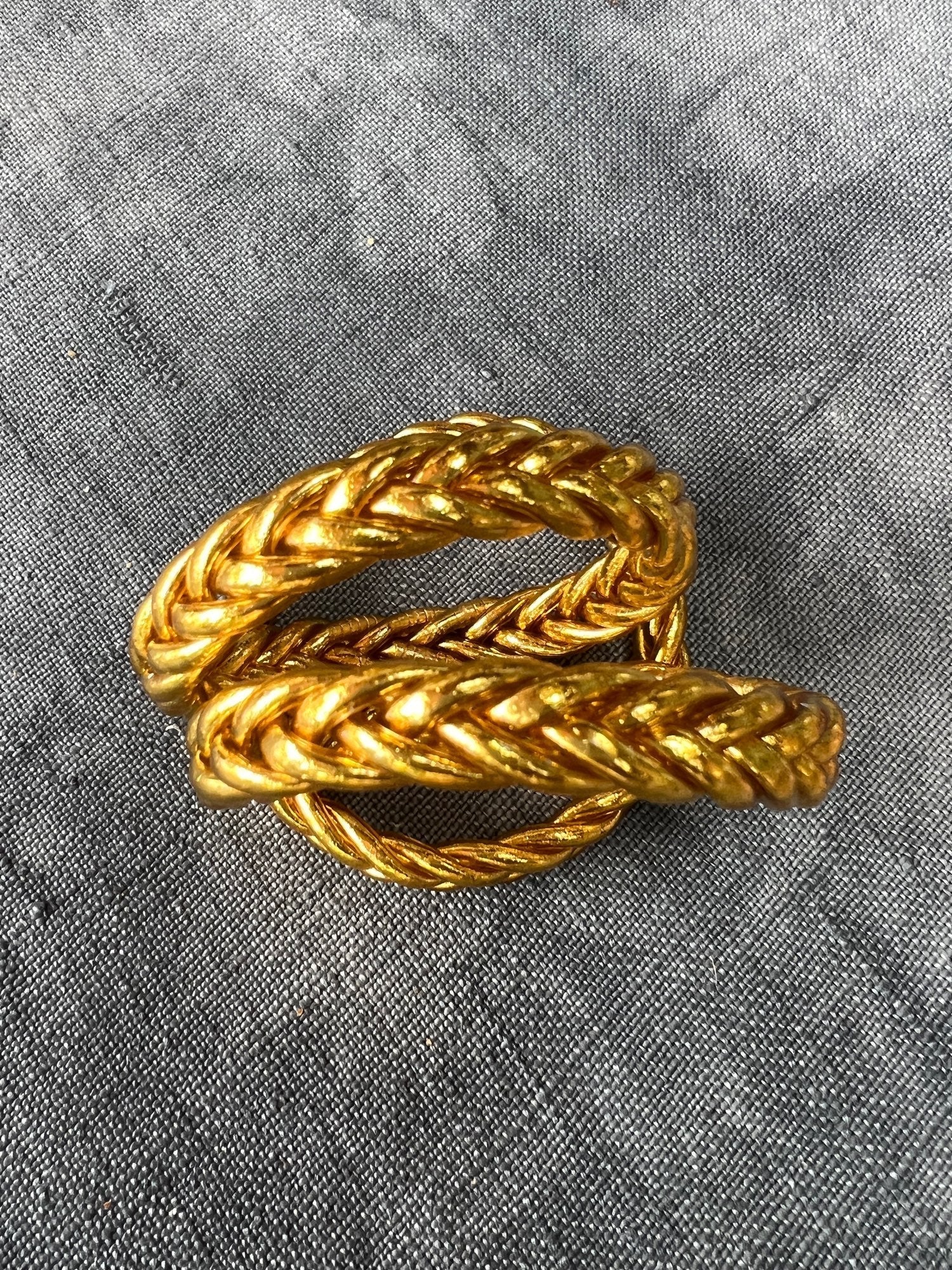 "PULSERA TRENZADA" pan de oro - Pippa Gold