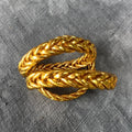 "PULSERA TRENZADA" pan de oro - Pippa Gold