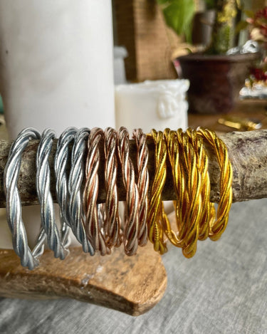 "PULSERA TWIST" pan de oro - Pippa Gold