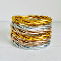 "PULSERA TWIST" pan de oro - Pippa Gold