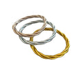 "PULSERA TWIST" pan de oro - Pippa Gold