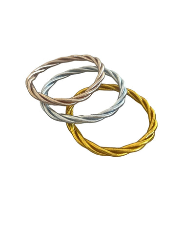 "PULSERA TWIST" pan de oro - Pippa Gold