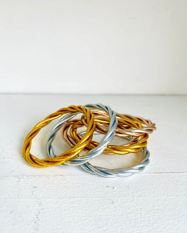 "PULSERA TWIST" pan de oro - Pippa Gold