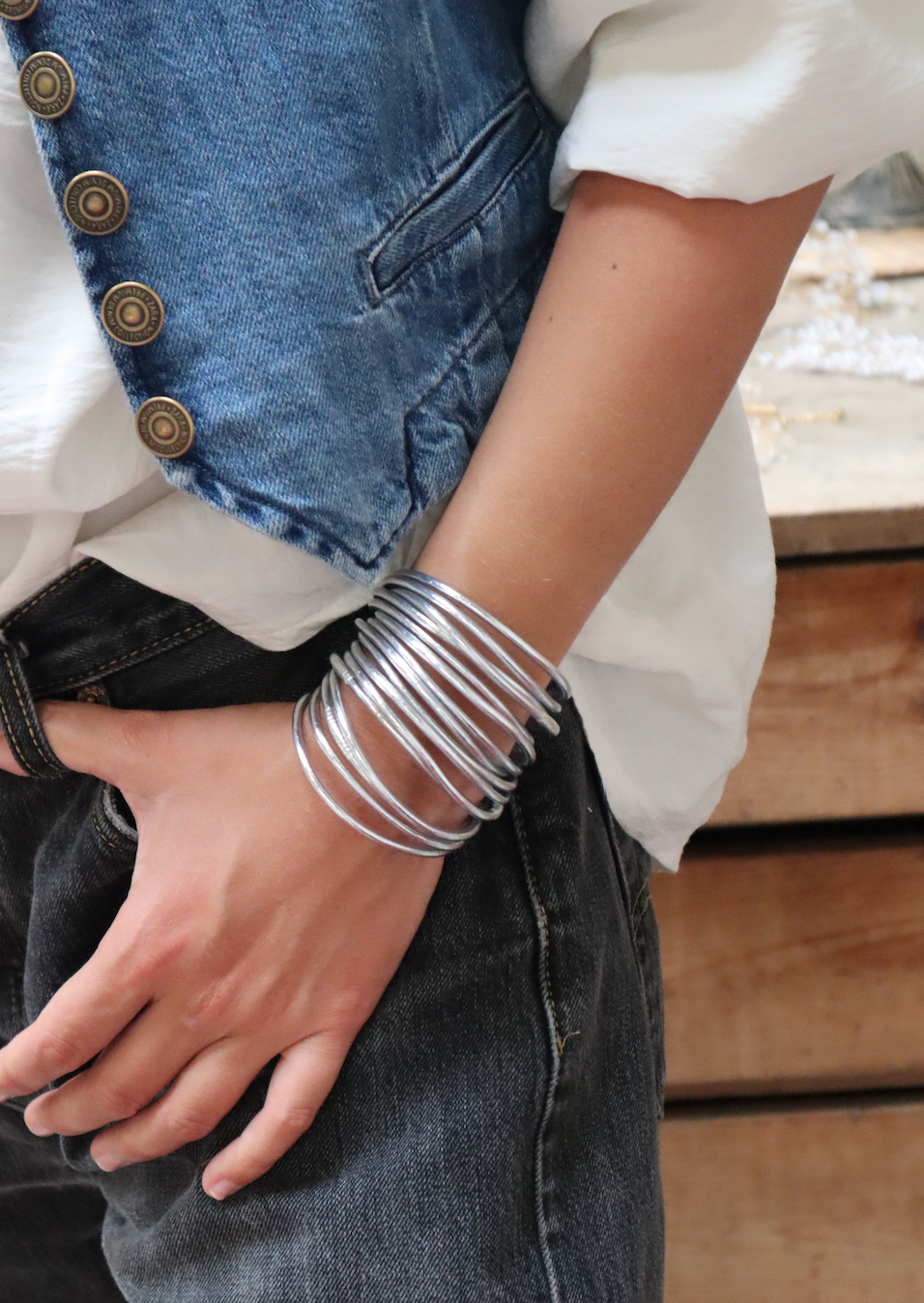 "PULSERA FINA" SILVER
