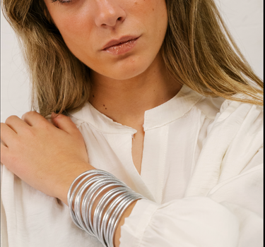 PACK 10 "PULSERAS FINA" SILVER