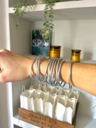 Pack de 10 pulseras finas Pan de Oro Pippa Gold