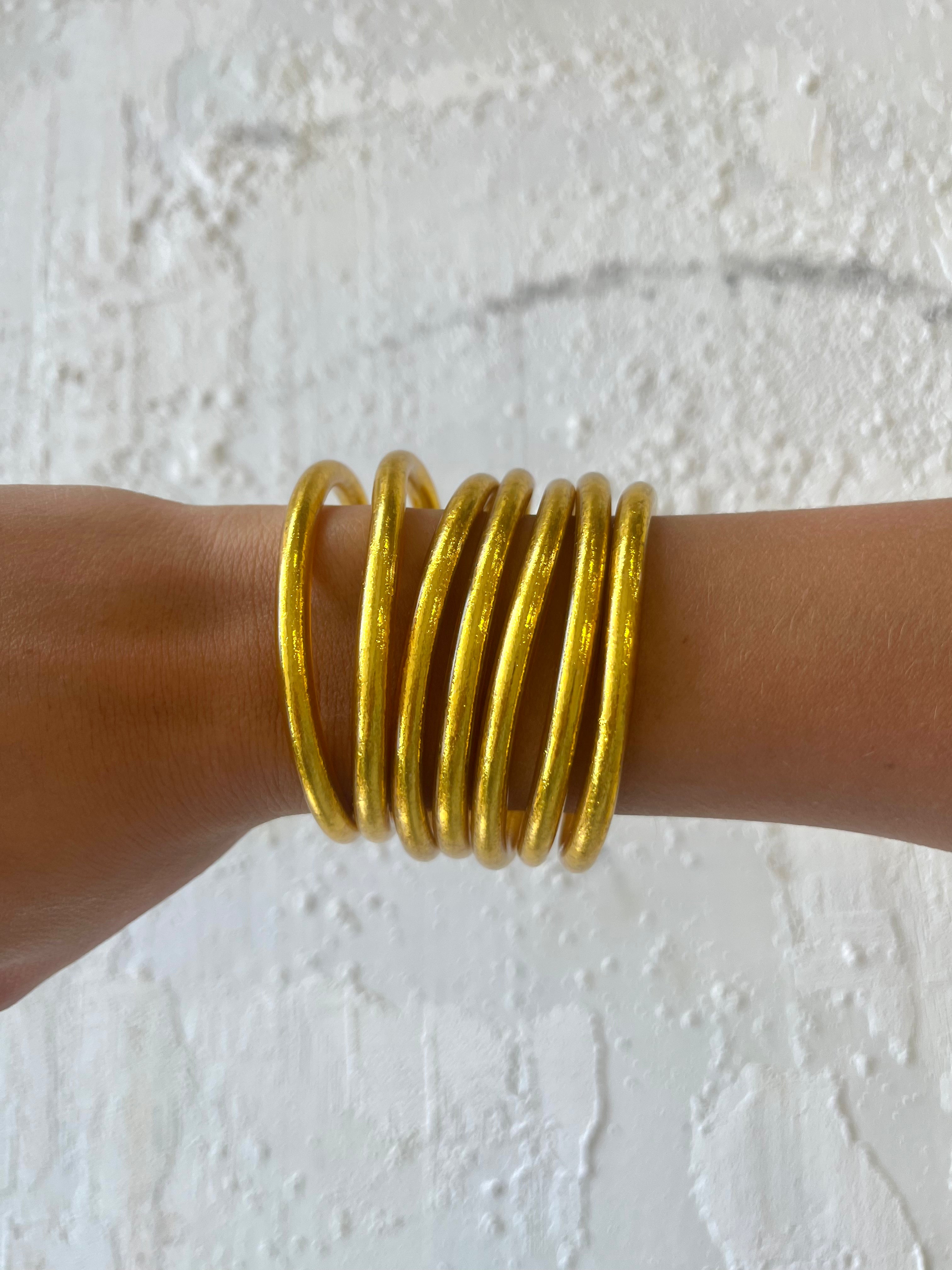 PACK 5 "PULSERAS BASIC" PAN DE ORO