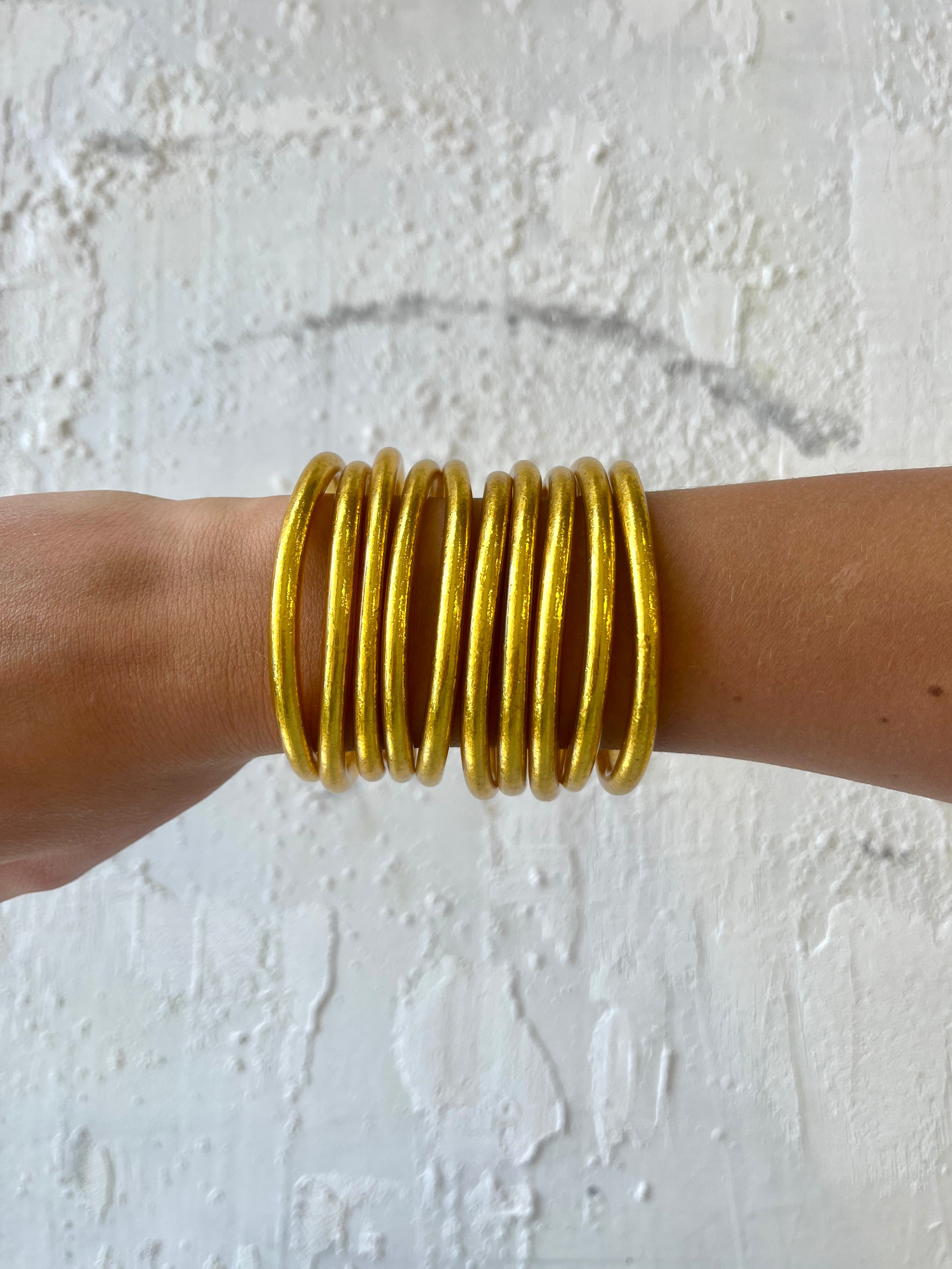 "BASIC BRACELET" GOLD LEAF