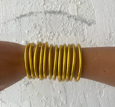 PACK 10 "PULSERAS BASIC" GOLD