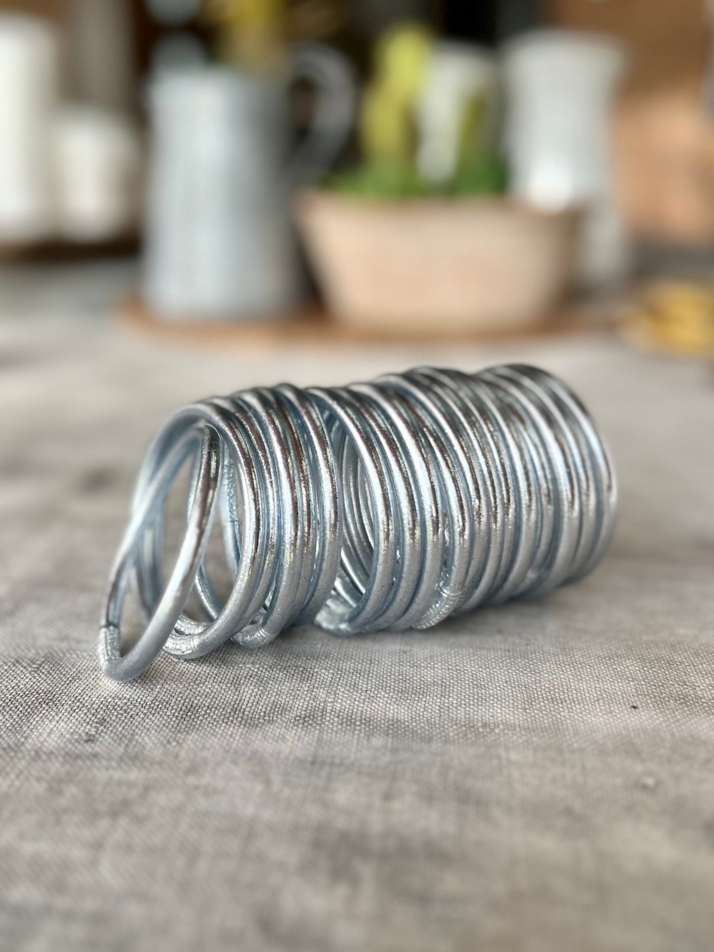 PACK 10 "PULSERAS BASIC" SILVER